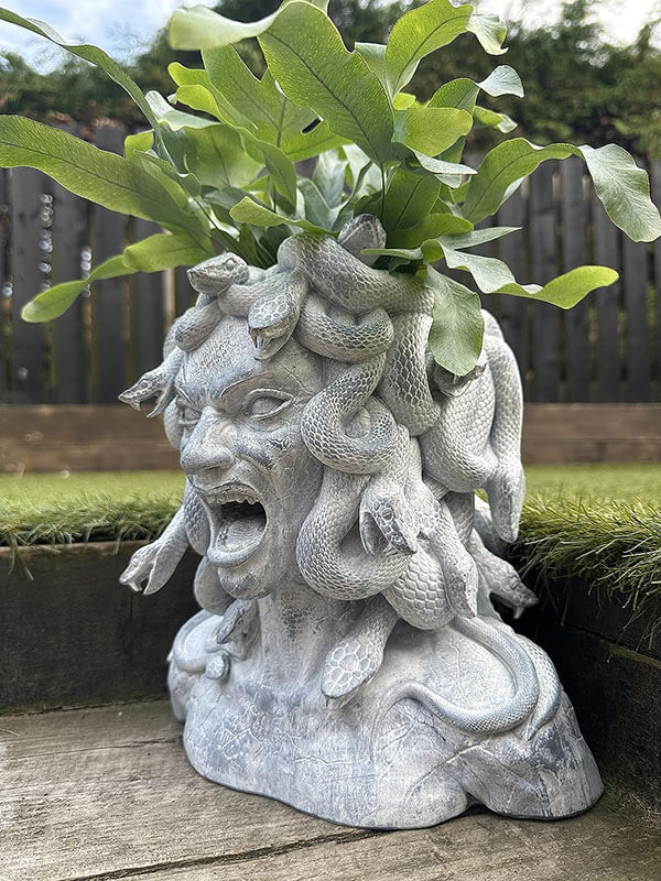 Medusa Statue Head Planter